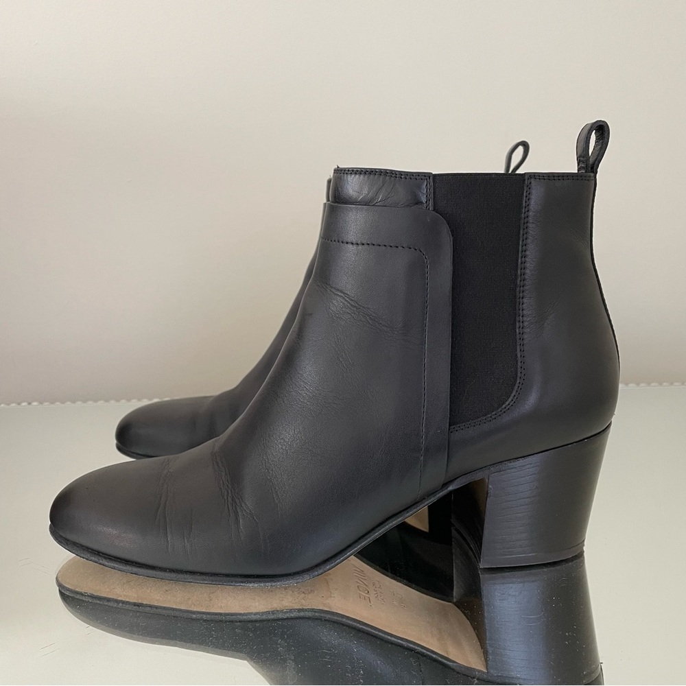 Vince Hallie Black Leather Boots Size 11